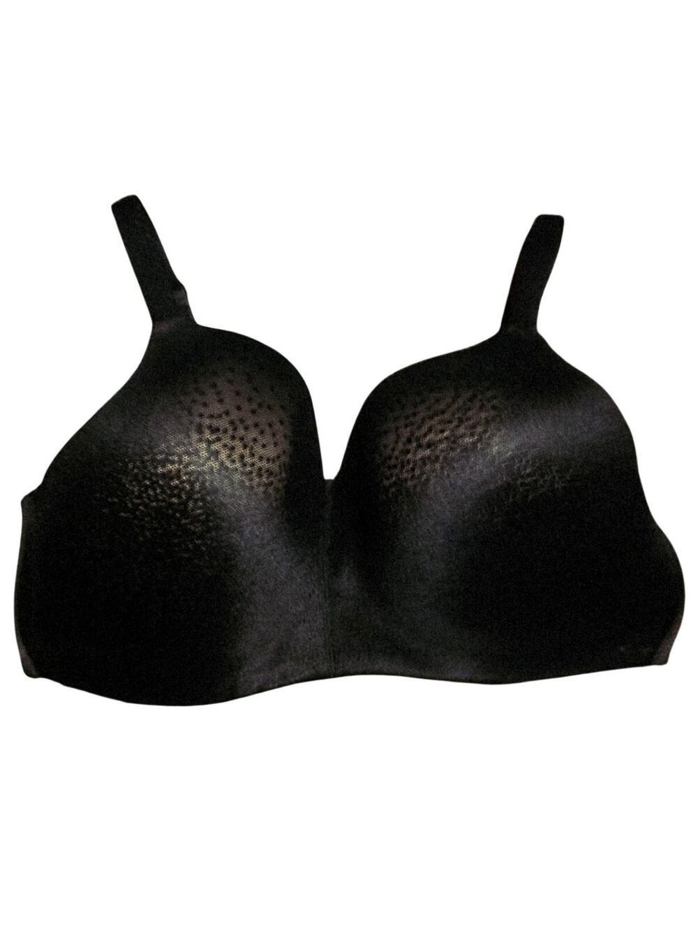 Wacoal black full coverage polka dot bra size 38DDD